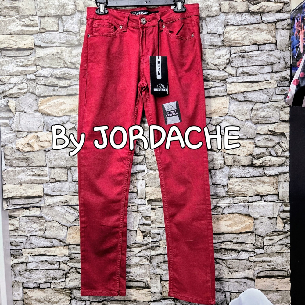 Jordache Chino Red Skinny Jeans for Women